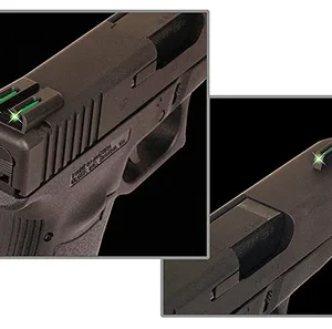 TruGlo TG131MPT TFO  Black | Green Tritium & Fiber Optic Front Sight Green Tritium & Fiber Optic Rear Sight