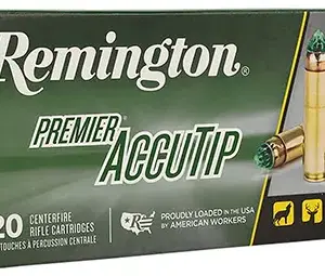 Remington Ammunition 27943 Premier Accutip 450Bushmaster 260gr AccuTip 20 Per Box/10 Case