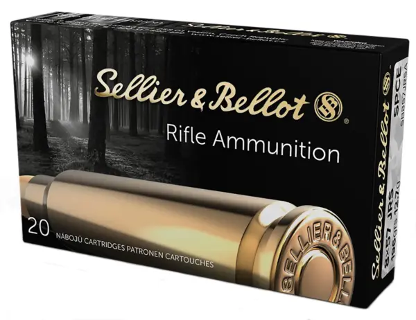 Sellier & Bellot SB857JRSA Rifle  8mmMauser 196gr Soft Point Cut Through Edge 20 Per Box/20 Case