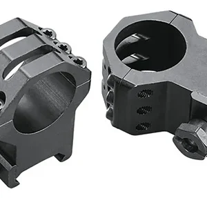 Weaver Mounts 48353 Six-Hole Skeleton Rings  Matte Black 1" Extra Extra High
