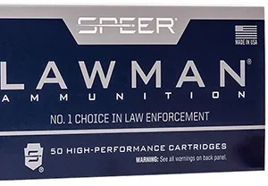 Speer 53980 Lawman  45 GAP 200 gr Total Metal Jacket Flat Nose 50 Per Box/ 20 Case