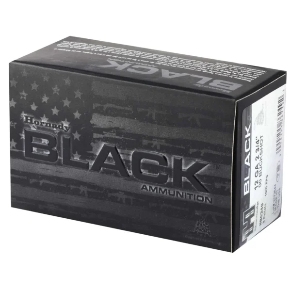 HORNADY BLACK 12G 00BUCK 10RD BX 100RD CASE - Image 2