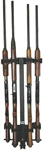 Rugged Gear 11094 Wall Mount Removeable Black Steel Holds 4 Rifle/Shotgun