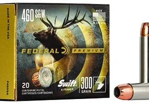 Federal P460SA Premium  460 S&W Mag 300 gr Swift A Frame 20 Per Box/ 10 Case