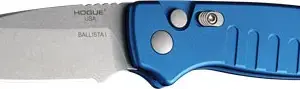 HOGUE BALLISTA-I BUTTON AUTO - DROP POINT BLADE TMBLD BLU 3.5