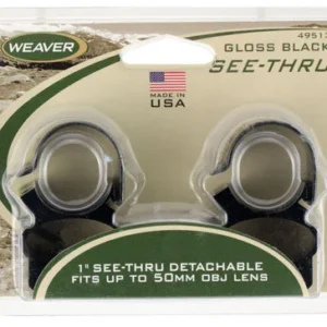 Weaver Mounts 49513 See-Thru Detachable  Black Gloss 1"