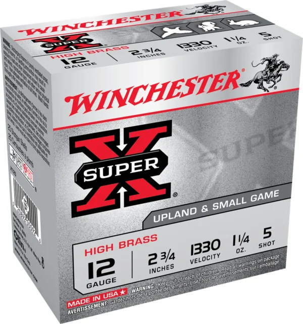 Winchester Ammo X125 Super X Game Load High Brass 12Gauge 2.75" 1 1/4oz 5Shot 25 Per Box/10 Case