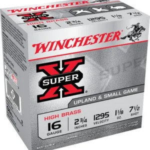 Winchester Ammo X16H7 Super X Heavy Game Load 16 Gauge 2.75" 1 1/8 oz 7.5 Shot 25 Per Box/ 10 Case