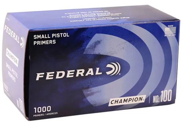 Federal 100 Champion Small Pistol Multi Caliber Handgun 1000 Per Box/5 Case