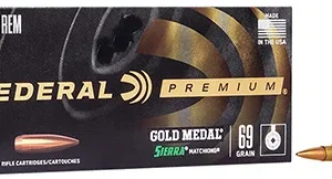 Federal GM3006M Premium Gold Medal 30-06 Springfield 168 gr Sierra MatchKing BTHP 20 Per Box/ 10 Case