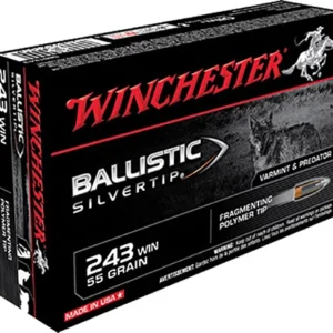 Winchester Ammo SBST243 Ballistic Silvertip  243 Win 55 gr Fragmenting Polymer Tip 20 Per Box/ 10 Case