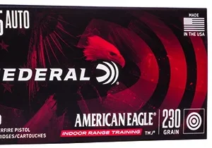 Federal AE45N1 American Eagle IRT  45 ACP 230 gr Total Metal Jacket 50 Per Box/ 20 Case