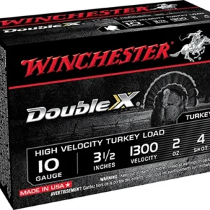 Winchester Ammo STH104 Double X High Velocity Turkey 10 Gauge 3.50" 2 oz 4 Shot 10 Per Box/ 10 Case