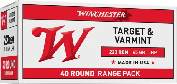 Winchester Ammo USA2232 USA  223Rem 45gr Jacketed Hollow Point 40 Per Box/10 Case