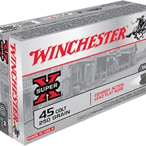 Winchester Ammo USA45CB Super X Cowboy Action 45 Colt 250 gr Lead Flat Nose 50 Per Box/ 10 Case