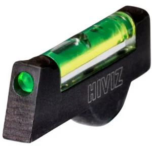 HiViz SW1002G Front Sight for Smith and Wesson Revolver with 2.5" or Longer Barrel  Black | Green Fiber Optic