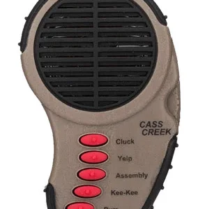 Cass Creek 969 Ergo Electronic  Turkey Call, 5 Authentic Turkey Sounds, Brown Plastic Includes Belt Clip