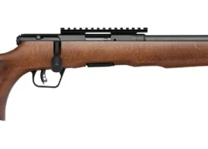 SAVAGE ARMS B17 17HMR BLK/WOOD 18" THD