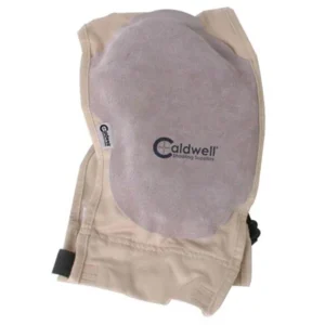 Caldwell 330110 Super Mag Plus Recoil Shield Tan Cloth w/Leather Pad Ambidextrous