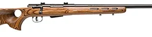 Savage Arms 19142 25 Lightweight Varminter-T 222 Rem 4+1 Cap 24" Matte Black Rec/Barrel Natural Brown Laminate Fixed Thumbhole Stock Right Hand (Full Size)