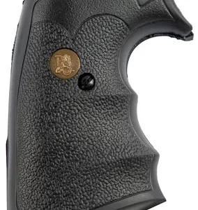 Pachmayr 05067 Gripper Grip Checkered Black Rubber with Finger Grooves for Ruger Super Blackhawk