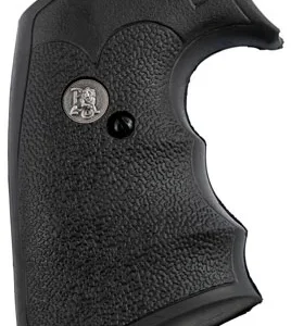 Pachmayr 05134 Decelerator Grip Checkered Black Rubber with Finger Grooves for Ruger Super Blackhawk