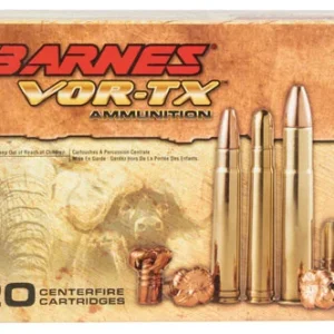 Barnes Bullets 22033 VOR-TX Safari 500Nitro Express 570gr Round Nose Banded Solid 20 Per Box/10 Case