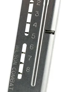 Wilson Combat 5009C8 ETM  8rd 9mm Luger Fits Wilson Combat 1911 Elite Tactical Stainless Steel