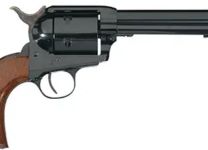 Taylors & Company 550428 1873 Cattleman 44 Rem Mag Caliber with 6" Barrel, 6rd Capacity Cylinder, Overall Blued Finish Steel & Walnut Army Size Grip