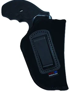 GrovTec US Inc GTHL14112R Inside The Pants  IWB Size 12 Black Suede Compatible w/Glock 26/27/33 Belt Clip Mount Right Hand