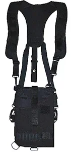 GrovTec US Inc GTHL14902R Trail Pack  Shoulder Black Nylon Harness Fits Med/Lg DA Revolver Ambidextrous