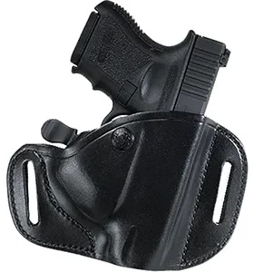Bianchi 22156 82 CarryLok  OWB Size 11D Black Leather Belt Slide Compatible w/Glock 26/27/Ruger Max-9/Taurus GX4 Belt Up to 1.75" Wide Right Hand