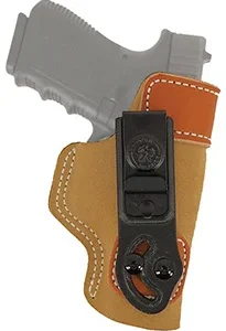 DeSantis Gunhide 106NA02Z0 Sof-Tuck  IWB Tan Leather/Suede Belt Clip Fits S&W J Frame Right Hand