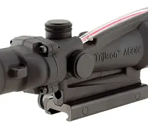 Trijicon 100154 ACOG  Black Hardcoat Anodized 3.5x35mm Illuminated Red Horseshoe .308/7.62 BDC Reticle