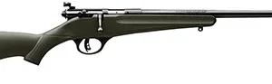 Savage Arms 13790 Rascal  22 LR Caliber with 1rd Capacity, 16.12" Barrel, Blued Metal Finish & Green Synthetic Stock Right Hand (Youth)