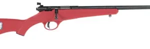 Savage Arms 13795 Rascal  22 LR Caliber with 1rd Capacity, 16.12" Barrel, Blued Metal Finish & Red Synthetic Stock Right Hand (Youth)