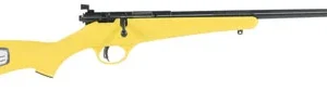 Savage Arms 13805 Rascal  22 LR Caliber with 1rd Capacity, 16.12" Barrel, Blued Metal Finish & Yellow Synthetic Stock Right Hand (Youth)