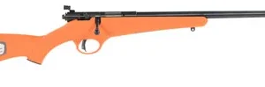 Savage Arms 13810 Rascal  22 LR Caliber with 1rd Capacity, 16.12" Barrel, Blued Metal Finish & Orange Synthetic Stock Right Hand (Youth)