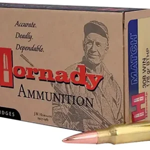 Hornady 8105 Match  308 Win 178 gr Boat Tail Hollow Point 20 Per Box/ 10 Case