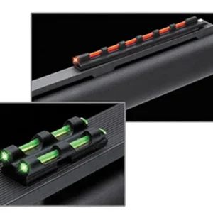 Truglo TG94 Gobble-Dot  Universal Shotgun Green/Red Fiber Optic Green Fiber Optic Black