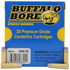 Buffalo Bore Ammunition 36B20 Heavy Strictly Business 32H&R Mag +P 130gr Hard Cast 20 Per Box/12 Case
