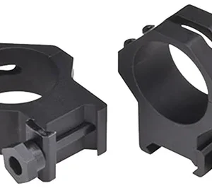 Weaver Mounts 48366 Four-Hole Skeleton Rings  Matte Black 30mm High