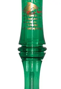 Haydel's Game Calls RL99 "Redleg" Mallard  Open Call Double Reed Mallard Sounds Attracts Ducks Green Plastic