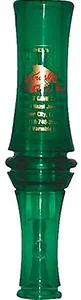Haydel's Game Calls VR00 "Redleg" Mallard Variable Tone Open Call Double Reed Mallard Sounds Attracts Ducks Green Plastic