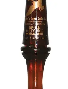 Haydel's Game Calls RF03 Dirty Rice  Open Call Double Reed Mallard Sounds Attracts Ducks Brown Plastic