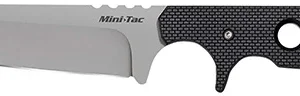 Cold Steel 49HTF Tac Mini 3.75" Fixed Plain Tanto Japanese AUS-8A SS Blade/ Black Griv-Ex Handle