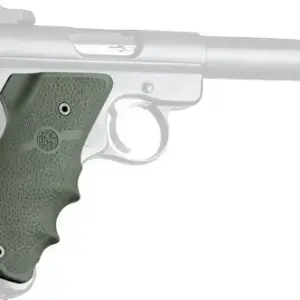 HOGUE GRIPS RUGER MKII/III - W/FINGER GROOVES OD GREEN