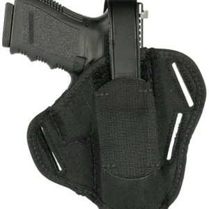 Blackhawk 40PC06BK Pancake  OWB Size 06 Black Cordura Nylon Belt Slide Fits Med/Large Semi Autos Fits 3.25-3.75" Barrel Ambidextrous
