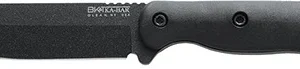 Ka-Bar BK16 Becker  4.38" Fixed Drop Point Plain Black 1095 Cro-Van Blade, Black Ultramid Handle, Includes Sheath