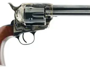 Taylors & Company 550857 1873 Gunfighter 357 Mag Caliber with 5.50" Blued Finish Barrel, 6rd Capacity Blued Finish Cylinder, Color Case Hardened Finish Steel Frame & Walnut Army Size Grip
